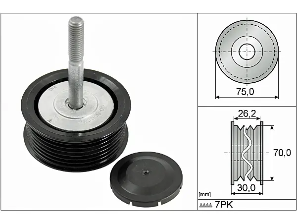 95814527601 V KAYIŞI GERGİ RULMANI 3.6 - 4.8 BENZİNLİ MOTOR