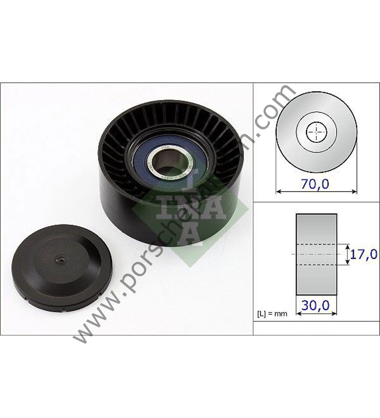 9A110221200 V KAYIŞ AVARE RULMANI DÜZ 4.5 V8 -V8Turbo CAYENNE 2003 >> 2006