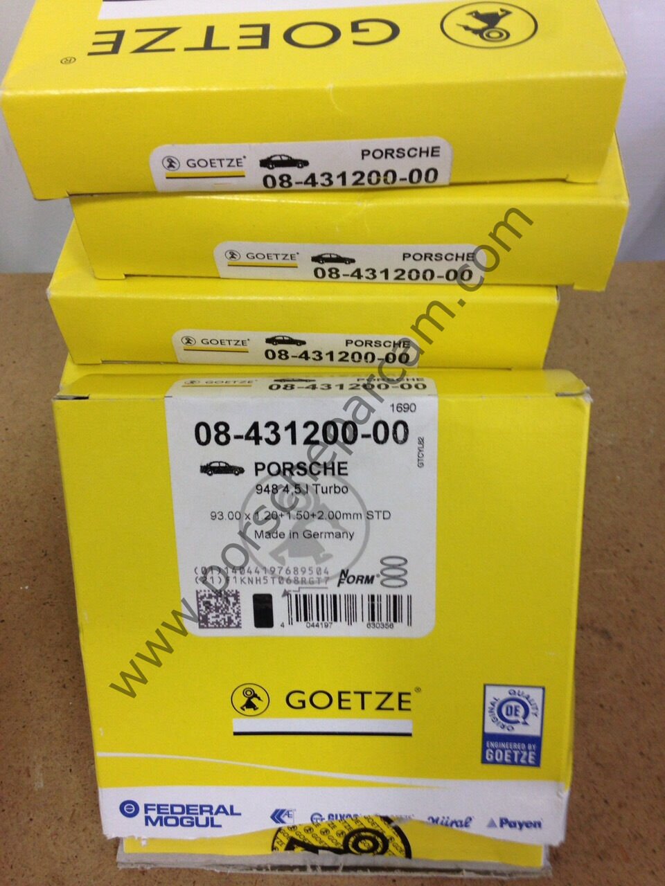 99610303351 PİSTON SEGMANI SET (8TAKIM )4.5 V8 -V8Turbo  cayenne 2003 >>2006