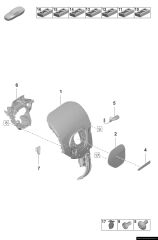 9J1821311  OK1 PORSCHE TAYCAN ŞARJ KAPAĞI ÇITASI SOL 2020 >