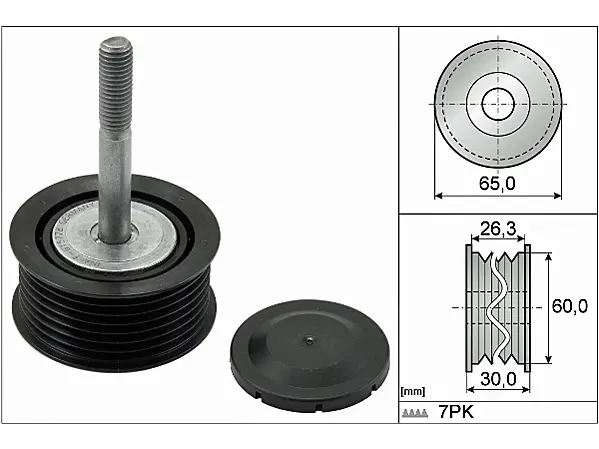 94810211821 V KAYIŞI GERGİ RULMANI  3.6 - 4.8 BENZİNLİ MOTOR