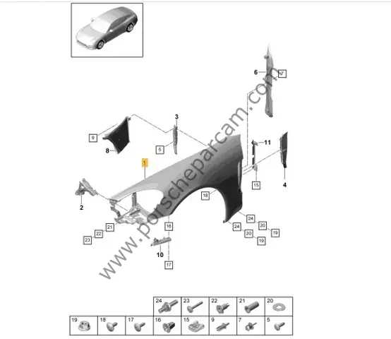 971821101AY GRV ÖN ÇAMURLUK SOL PANAMERA 2017 >> 2024