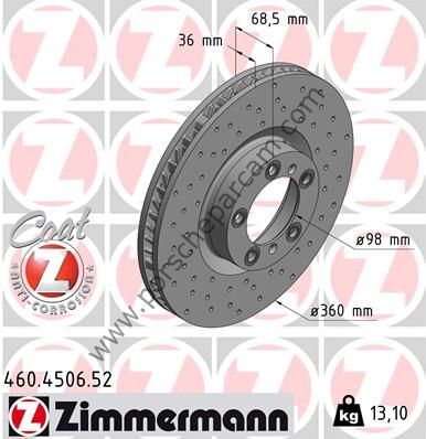 971615301F ÖN FREN DİSKİ SOL DELİKLİ PANAMERA 971 - 976 2017 >>