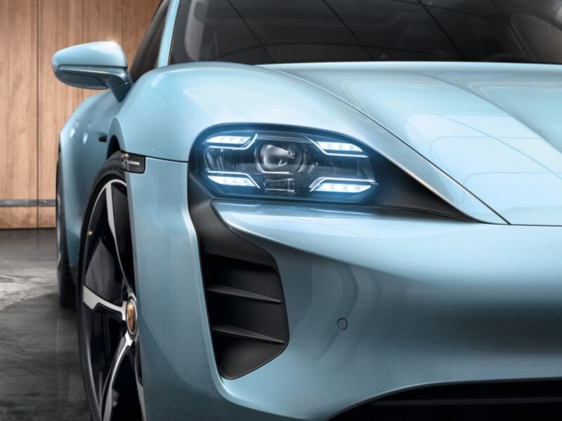 9J104490010 PORSCHE TAYCAN FAR sağ sol SET LED MATRİX BUZUL MAVİSİ