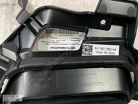 9J1807681AA OK1 ÖN TAMPON IZGARASI SOL TAYCAN 2024 >>